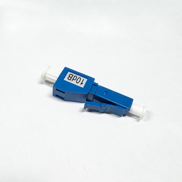 lc upc attenuator optic fiber male to female, single mode os1 blue, 7db
