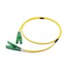 lx5 duplex fiber optic patch cord, single mode fiber smf, apc lszh g657b3 1m
