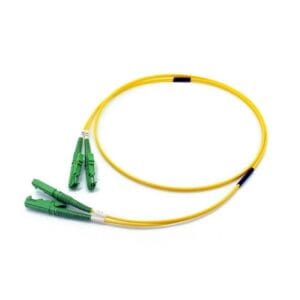 lx5 duplex fiber optic patch cord, single mode fiber smf, apc lszh g657b3 1m