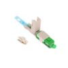 ftth fiber access sc upc fast connector lx16 for 2x3mm, 2x1.6mm, 3mm, 2mm cable with flat clamps at boot, 0.5db loss