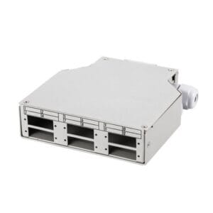 35mm din rail fibre termination box 6 sc duplex port, 12 fiber splice box metal