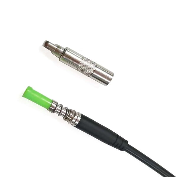 conduit, duct laying fiber patch cord sc to sc with metal housing for pulling, 3mm indoor fiber optic cable low friction, black g657a2 corning fiber