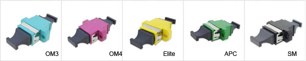 Overview of MPO MTP Adapter mpo adapter color types mtp mpo adapter, up to up alignment key, multimode fiber 50um&62.5um, flange with a steel clip to screw on cabinets