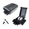 ip68 outdoor fiber distribution cabinet,pp+gf material, pre terminated with 16 mini sc adapter and 1:16 spltiter, black