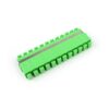 plastic 12 fiber sc adapter, single mode fibre apc polishing mode os1,without flange, green, il