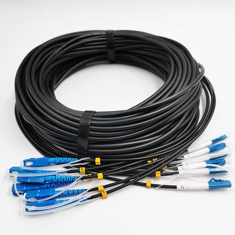 sc lc patch cord with tpu armored cable