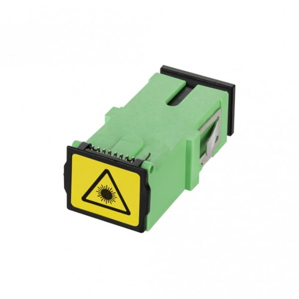 sc fiber adapter with front shutter, upc apc pc with laser mark and protective door, simplex