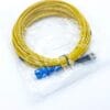 SC/UPC to ST/UPC duplex patch cord SM yellow 3mm