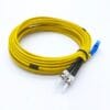 SC/UPC to ST/UPC duplex patch cord SM yellow 3mm