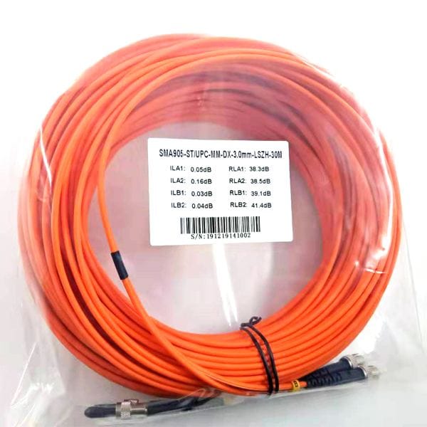 catv fibre patch leads sma to st duplex mm patch cord, duplex zipcord 2.0mm orange lszh