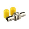 st fixed optical attenuator 15db,single mode yellow plastic protection dust cap, zinc alloy material
