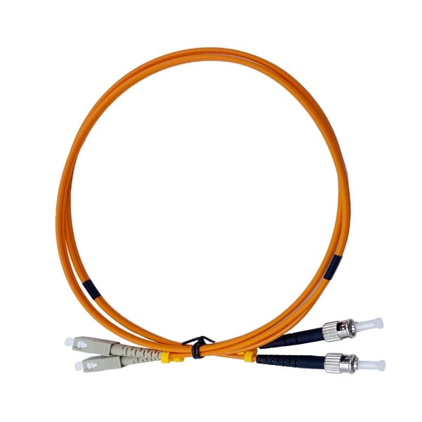 sc to st patch cord mm om2 50um 2 cores duplex lszh 1m orange cable sheath lszh,ul94v0 fire retardant, rohs compliance