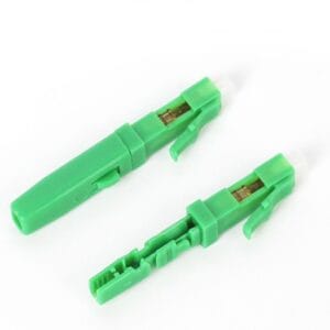 ftth lc field connector 50mm flat clamp for 2x3mm 2x1.6mm flat drop cable, 30n cable tension