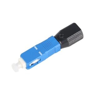 fiber optic telefonica sc adapter for bare fiber 125um single mode upc blue, 1pc/pack
