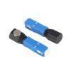 fiber optic telefonica sc adapter for bare fiber 125um single mode upc blue, 1pc/pack
