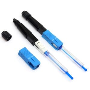 ftth sc mechanical fiber splice kit, 95mm abs for 2x3mm drop cable, 250um bare fiber