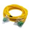multi cores fiber cable patch cord 48cores sm g.652d pvc, breakout cable 2.0mm 30cm with lc apc connectors, yellow