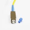 mu patch cord simplex duplex single mode fiber, 2mm g657a2 lszh yellow cable, il 0.3db, rl>50db
