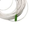 field installable sc to lc fiber patch cord g657a2 lszh, 3mm white, for indoor conduit, smf cable, simplex, 20m