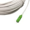 field installable sc to lc fiber patch cord g657a2 lszh, 3mm white, for indoor conduit, smf cable, simplex, 20m