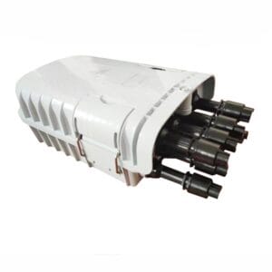 8 port optical splitter access terminal box, mounting on wall, ip67, white, plastic