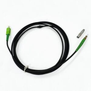 pre terminated armored fiber optic cable sc/apc to sc apc metal connector 1m 3.0mm lszh g657a1 black, simplex 9 125um