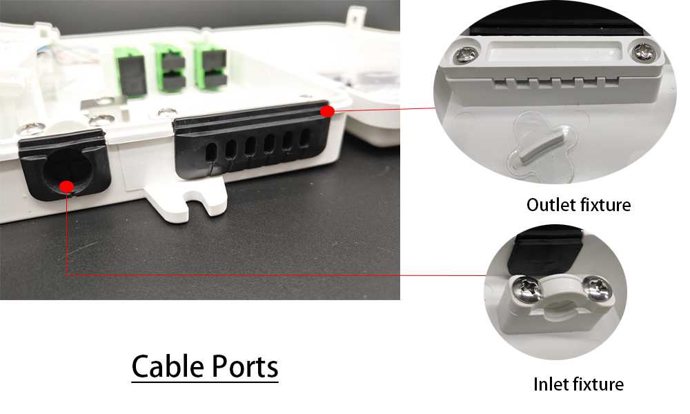 6 port fiber optic box indoor outdoor wall mounted for ftth fiber access terminal use,splice tray, abs material, 1:5 splitter
