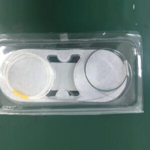 gpon optical fiber splitter 1x4 bare fiber white in, blue out, 1meter 250um coating fiber, single mode sm, 2pcs/blister box