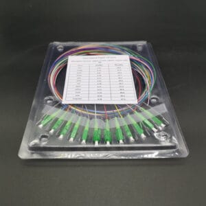 corning lc single mode fiber pigtail (12 strands sm) 9/125μm, 0.9mm jacket, 1m/2m custom length