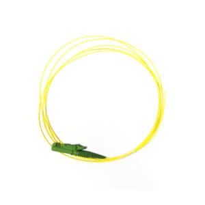 e2000 apc single mode fiber pigtail | 1m/2m custom length | rohs & iec certified