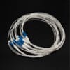 lc upc single mode duplex fiber optic pigtail 0.9mm pvc jacket, fc compatible