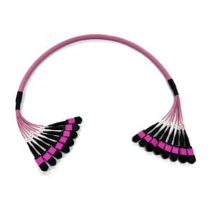 mtp to mtp cable 96 cores to 6x12f mtp fanout cable, om4 violet, multimode 1 meter (copy)