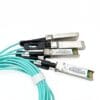 intel compatible qsfp28 100g sr active optical cable aoc, 850nm, 4x25g sfp28 optical modules 8 cores om3 cable