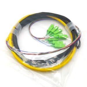 8 core fiber optic pigtail bundle lc apc connector (0.9mm lszh)