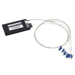 100g 1x5 5ch dwdm demux module lc/upc, blue, 900um loose tube ch21 ~ ch24, plastic abs box module