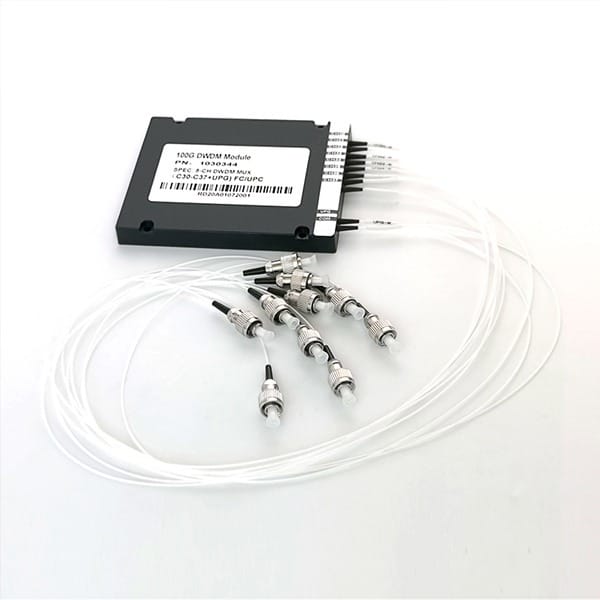 100g 8ch+1 upgrade channel dwdm mux & demux module, oadm fc/upc connector c30 c37 with 1550nm upgrade