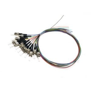 st connector 12 strands pigtail om3 om4 compatible, iec 61753 certified