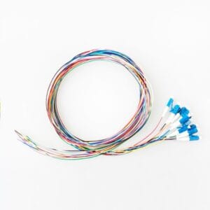 lc single mode fiber pigtail 12 color coded, 9 125μm, 1.0mm pvc lszh (1 20m)