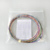 lc duplex fiber optic pigtail cable om3 multimode 0.9mm jacket 1.5m (1.5 meter) 12 pack colored patch cord for high speed networking