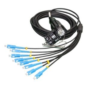 ftta tpu sc upc 8 core fiber patch cord, ip67 waterproof flexible high density solution