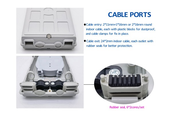 ftth home fiber termination box with 8 sc adapters and pigtails sc upc os1 9/125um