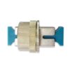 metal fiber optic variable attenuator sc/upc blue, simplex, single mode