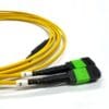 400g qsfp dd to 2x200g qsfp56 16 fiber mpo breakout cable to 2 x 8 fiber mpo patch cable sm yellow 3mm lszh