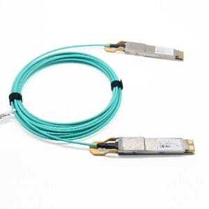 400g qsfp dd to qsfp dd active optical cable, 4 channel full duplex multimode cable