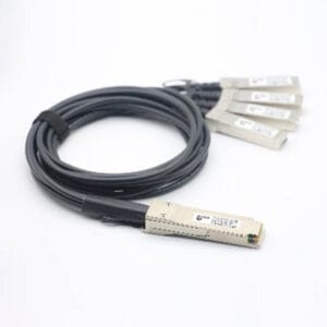optical dac cable qsfp+ to 4x sfp+ 10g 5meter, twinax copper cable, pvc black 24awg