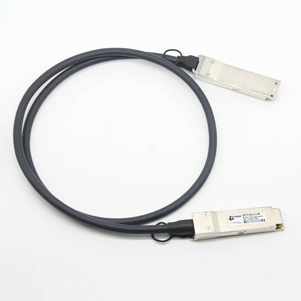 40g sfp dac cable, qsfp+ to qsfp+ interface, 40gbase cr4 passive copper cable pvc black 30awg
