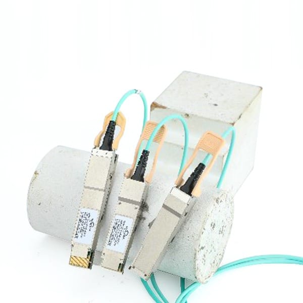 400g qsfp dd to 2xqsfp56 aoc active optical cable, multimode cable om3 aqua 1 60m optional
