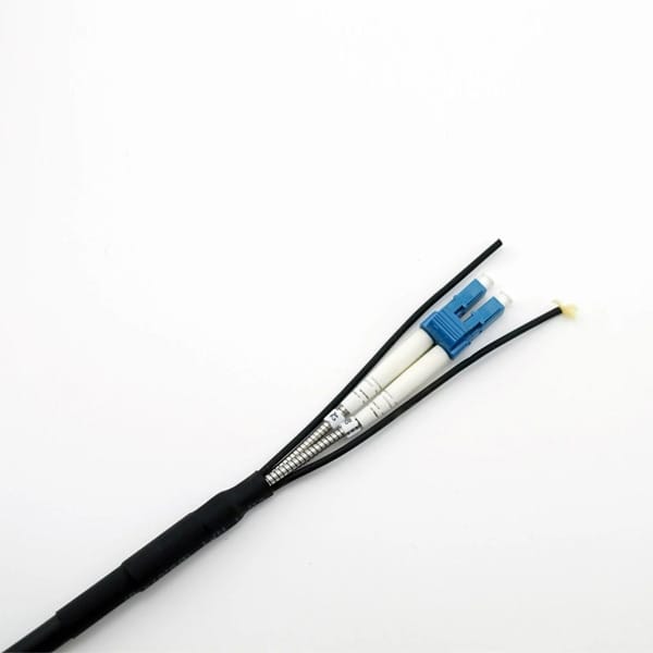 ftta patch cord dlc armored cable with steel spiral tube – waterproof outdoor sc/lc sm