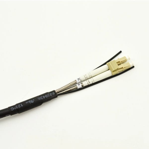 ftta patch cord dlc armored cable with steel spiral tube – waterproof outdoor sc/lc sm