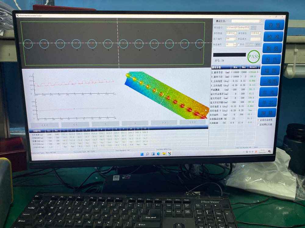 fiber end face accuracy test